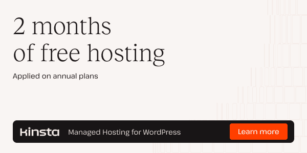 Kinsta 2 months free managed WordPress hosting for health coaching websites
