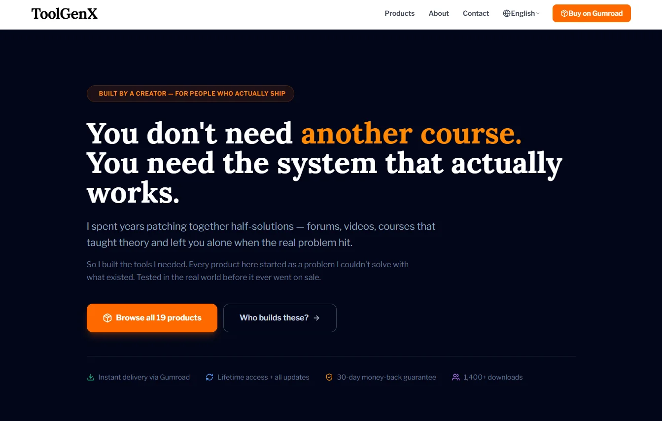 ToolGenX — screenshot
