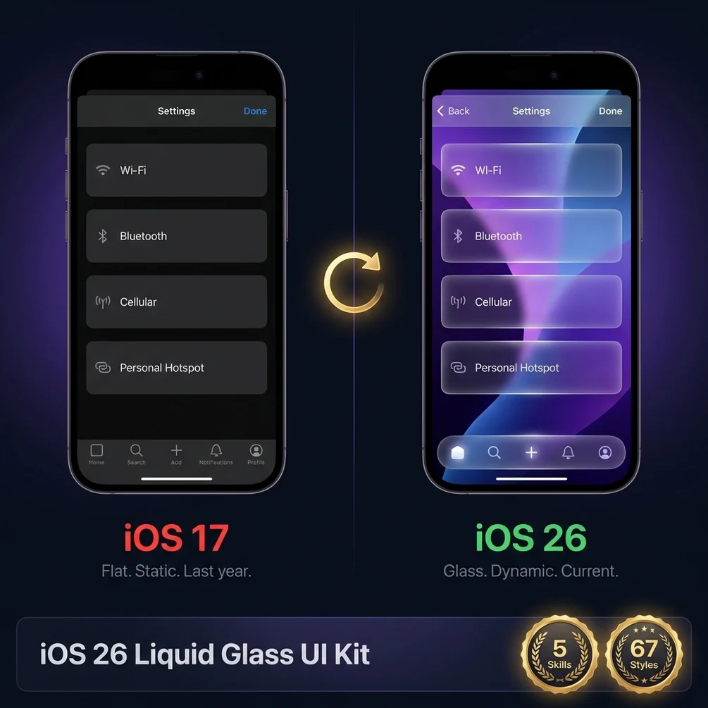 67 UI style design system generator — glassmorphism, neumorphic, brutalist and more