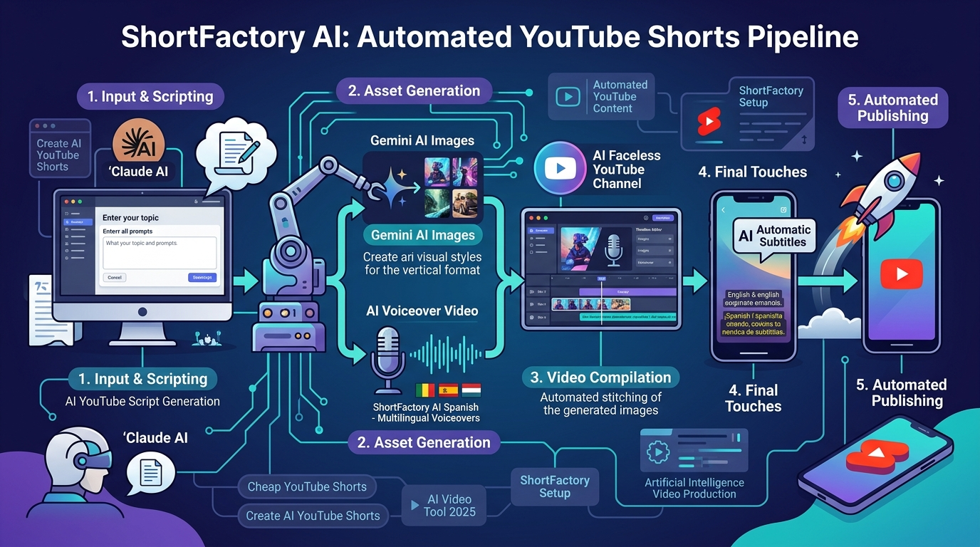 YouTube Shorts automation word by word captions auto upload Python pipeline